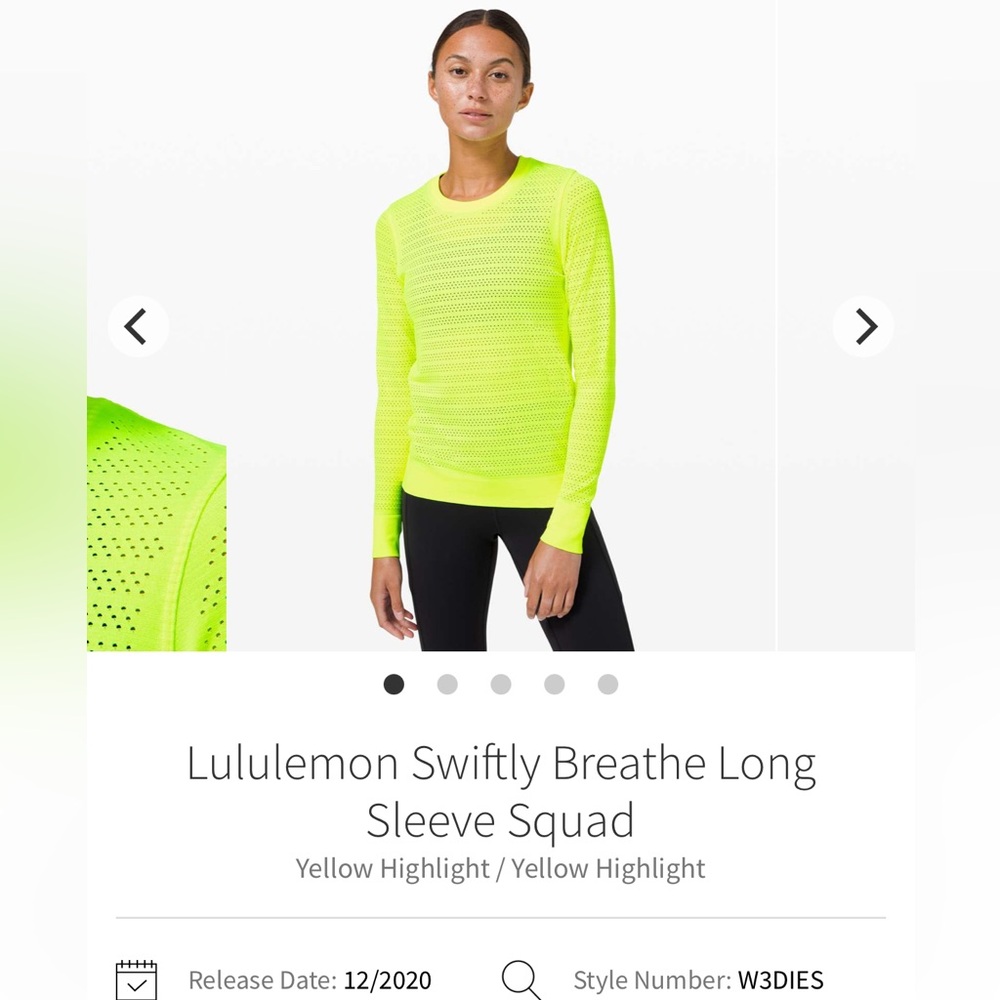 Lululemon swiftly breathe